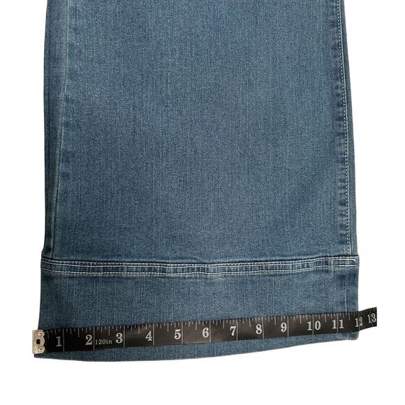 NWOT Flamingo Lightweight Light Wash Wide Leg Denim Pleated Front Jeans-Small-29 - Picture 13 of 14